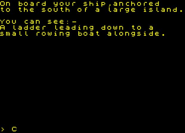 Jewels of Babylon - ZX Spectrum game screenshot (1985) by Interceptor